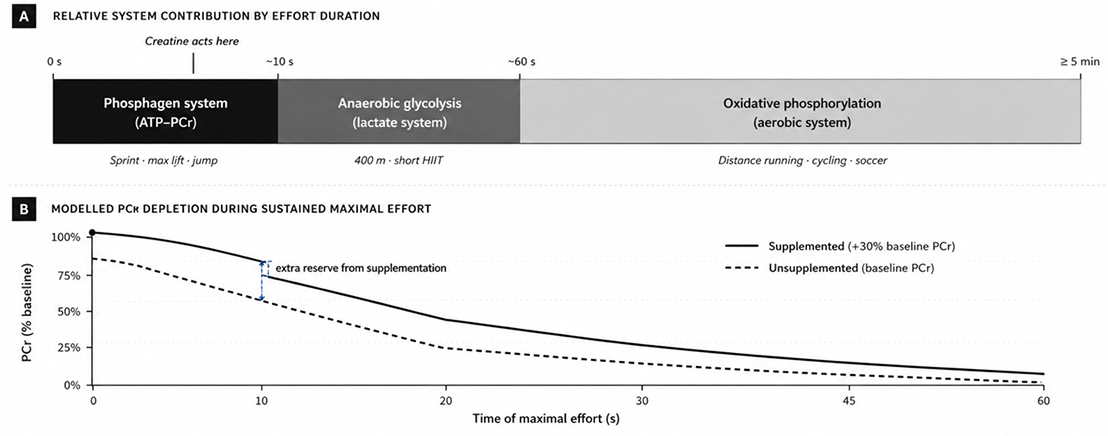Bioenergetic systems and PCr depletion kinetics